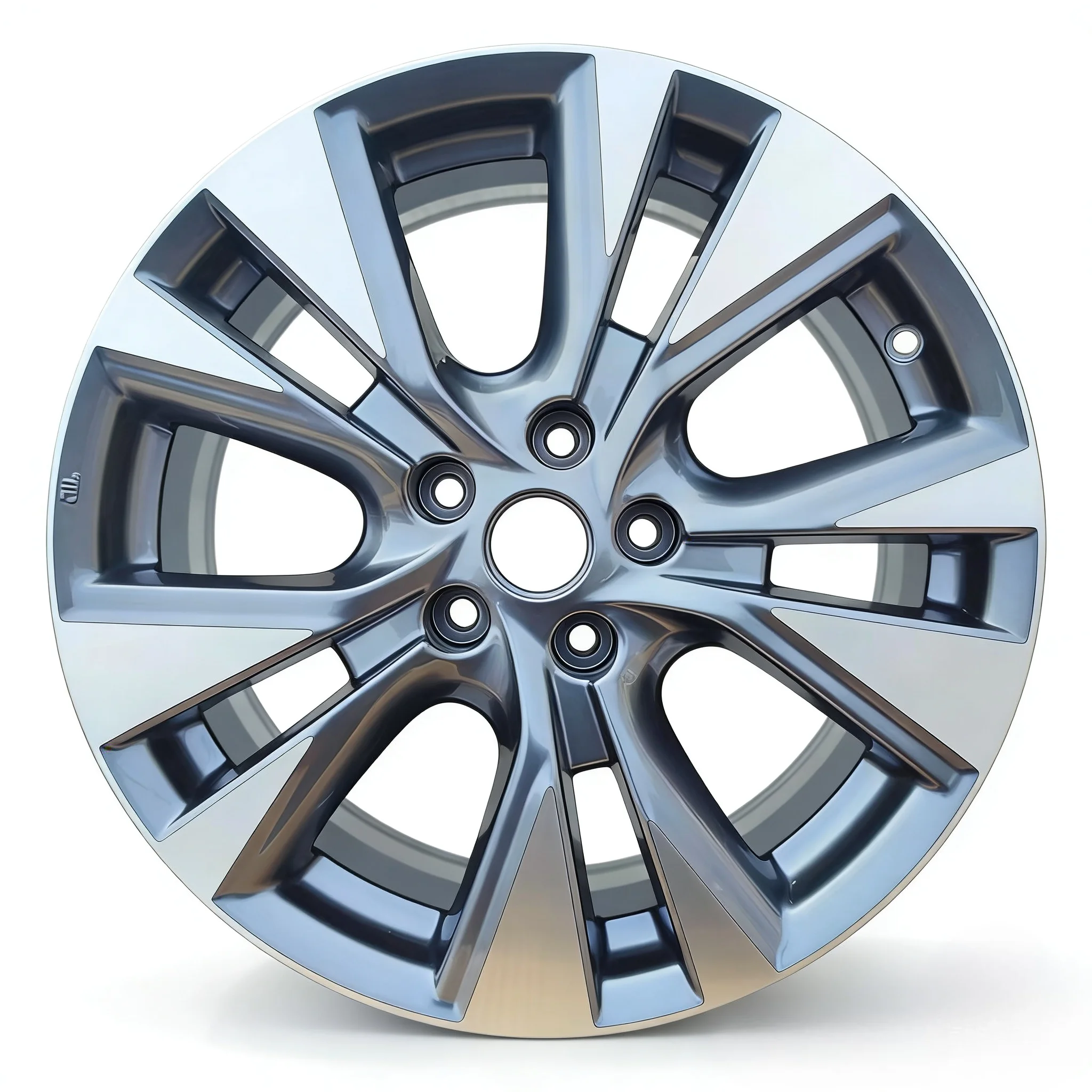 Alloy Wheel Rims, for Passenger Car, 18 Inch 5x114.3 CB66.1 ET50 Casting Wheels, Gun Gray Multi Spoke, Racing Sport Hub Parts