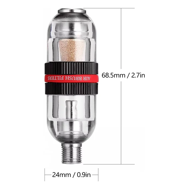 ABGG-Filtro de Arte de uñas aerógrafo Mini separador de aerógrafo filtro de trampa de agua para compresor de aire conector G1/8