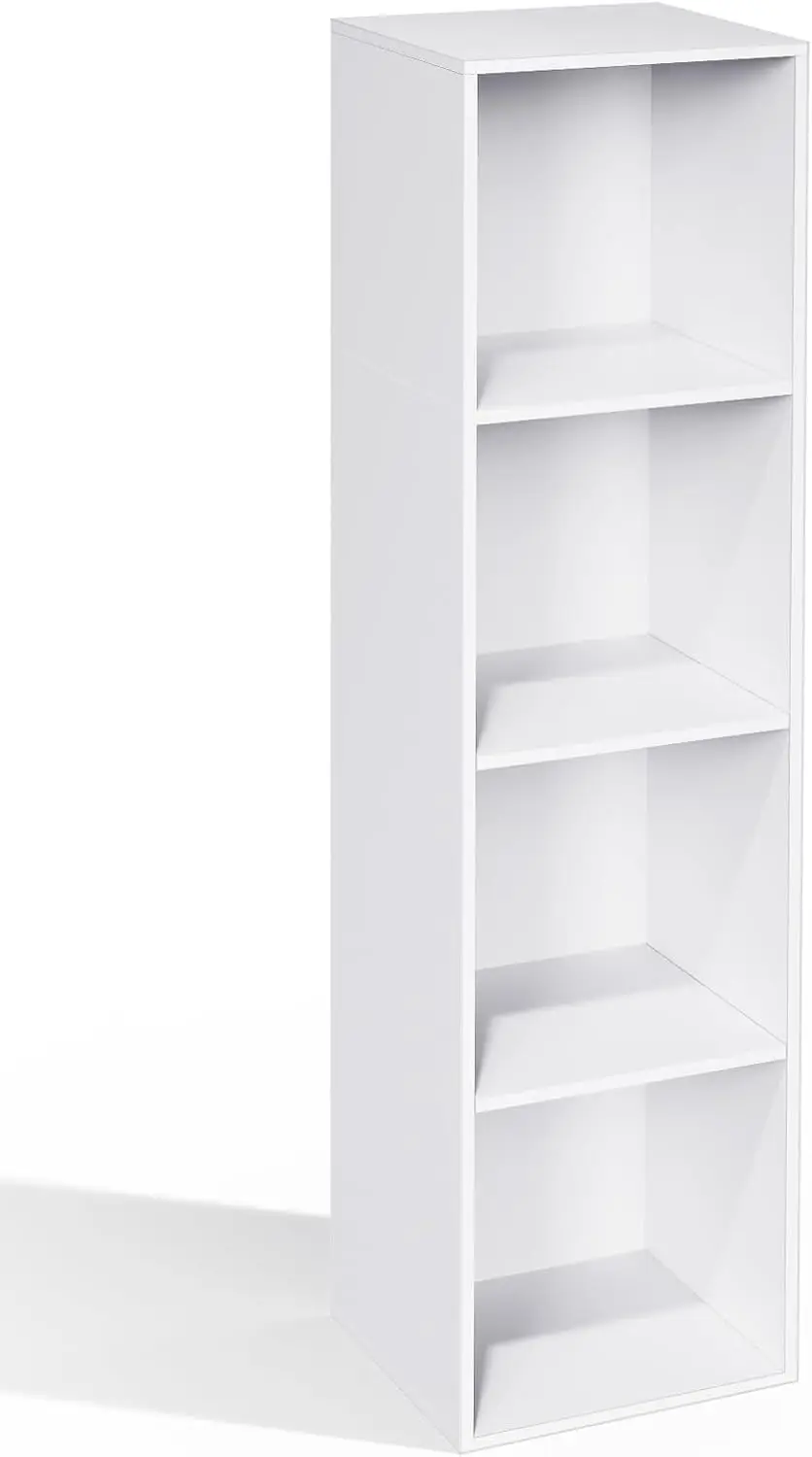 

4 Cube Storage Organizer, Cube Shelf, Freestanding 4 Tier Open Shelf Bookcase for Home Office