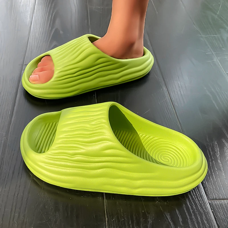 New Fashion Concise Summer Couple Non-slip Soft Slides Lithe Comfort Sandals Men Women Slippers Ladies\' Home Shoes Flip Flops