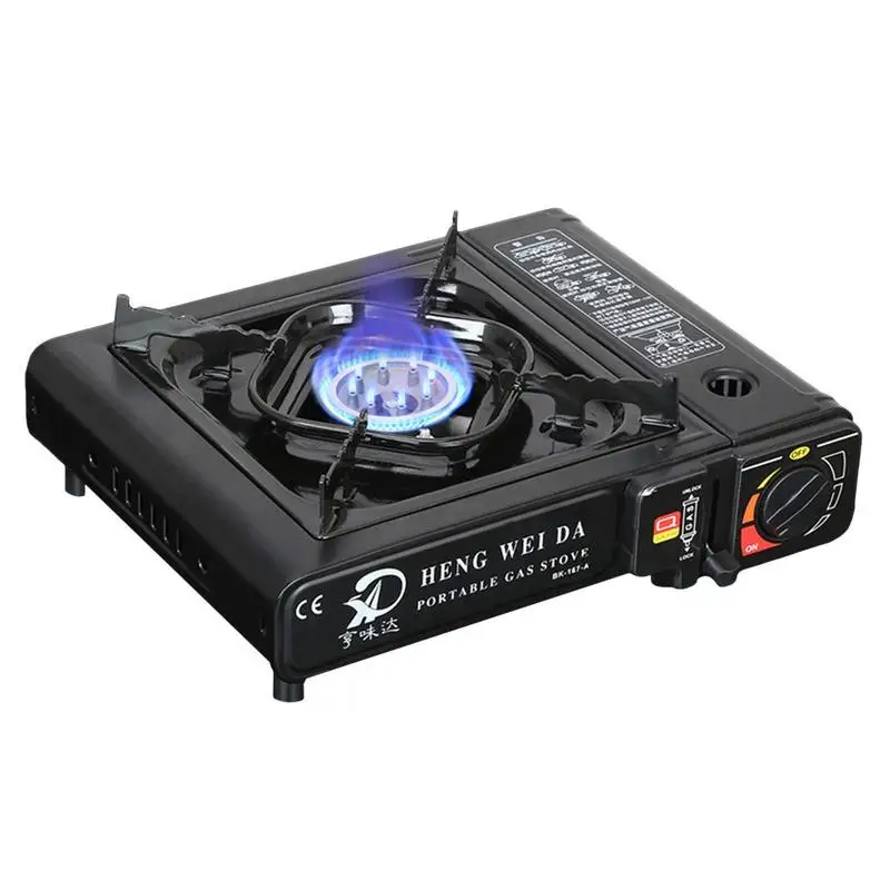 

Portable Camp Stove Windproof Camping Cassette Furnace Compact Foldable 2.9Kw Portable Lightweight Cooking Stove For BBQ