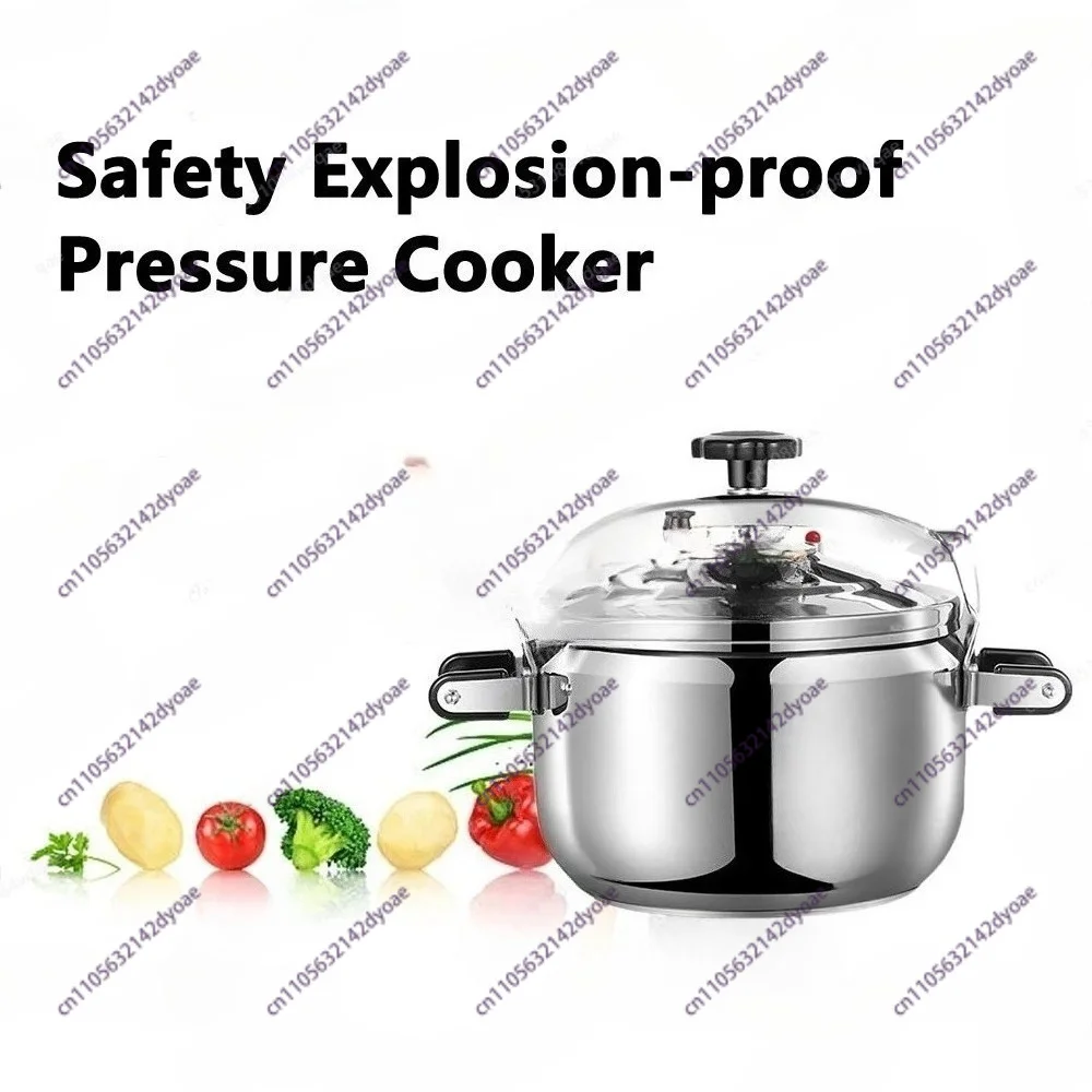 304 stainless steel vacuum micro-pressure soup pot, household open flame pressure cooker