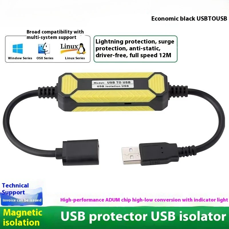 Full Speed Low Speed Industrial USB2.0 PLC CNC Upgraded 1500V USB Isolator ADUM3160 USB TO USB Isolator ADUM4160/3160 Module