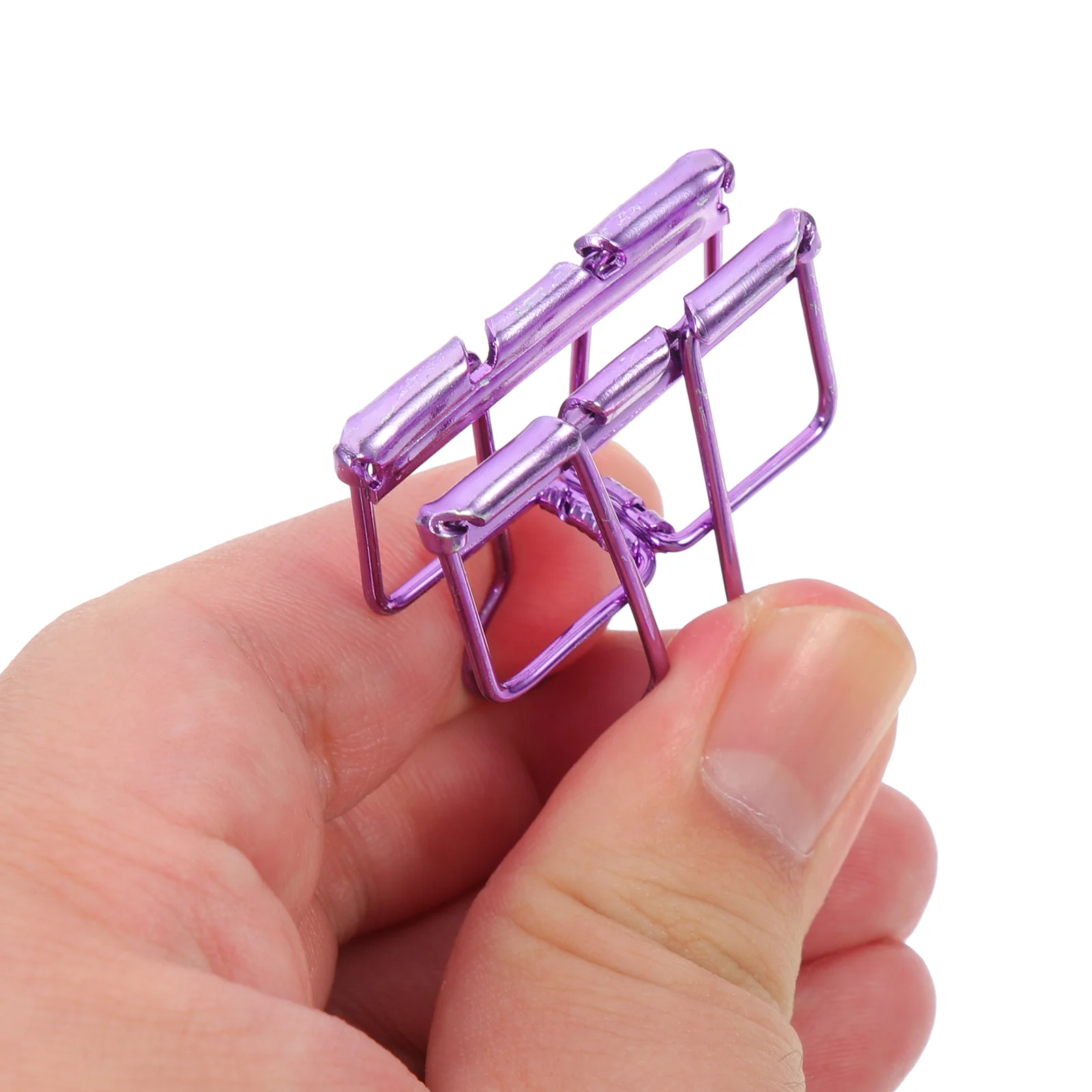 10 pçs clipes de metal de papel para papéis pasta elliot material de escritório mini extra grande médio grampos de pasta roxo pequeno para