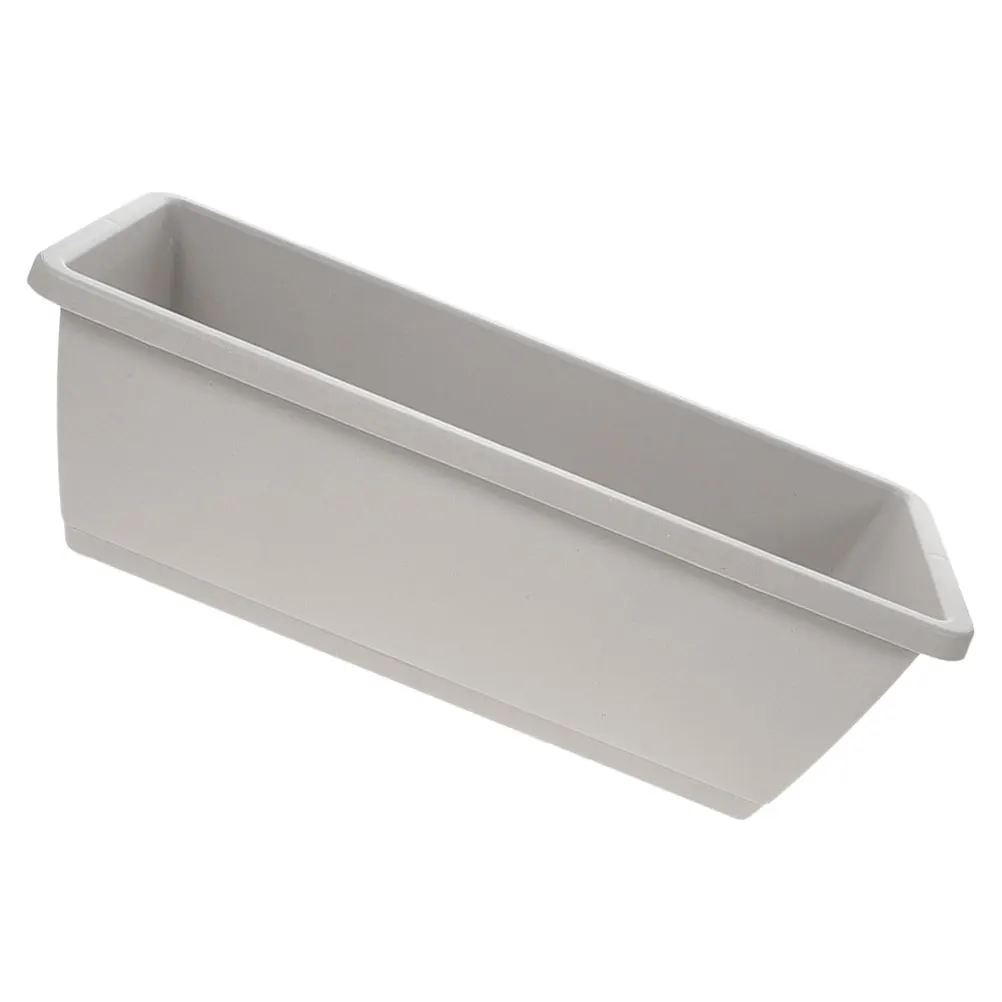 

1 set Resin Planters Saucer 43cm Grey Middle Size Window Box Planter Vegetable Pot Flower Succulent Garden Supply