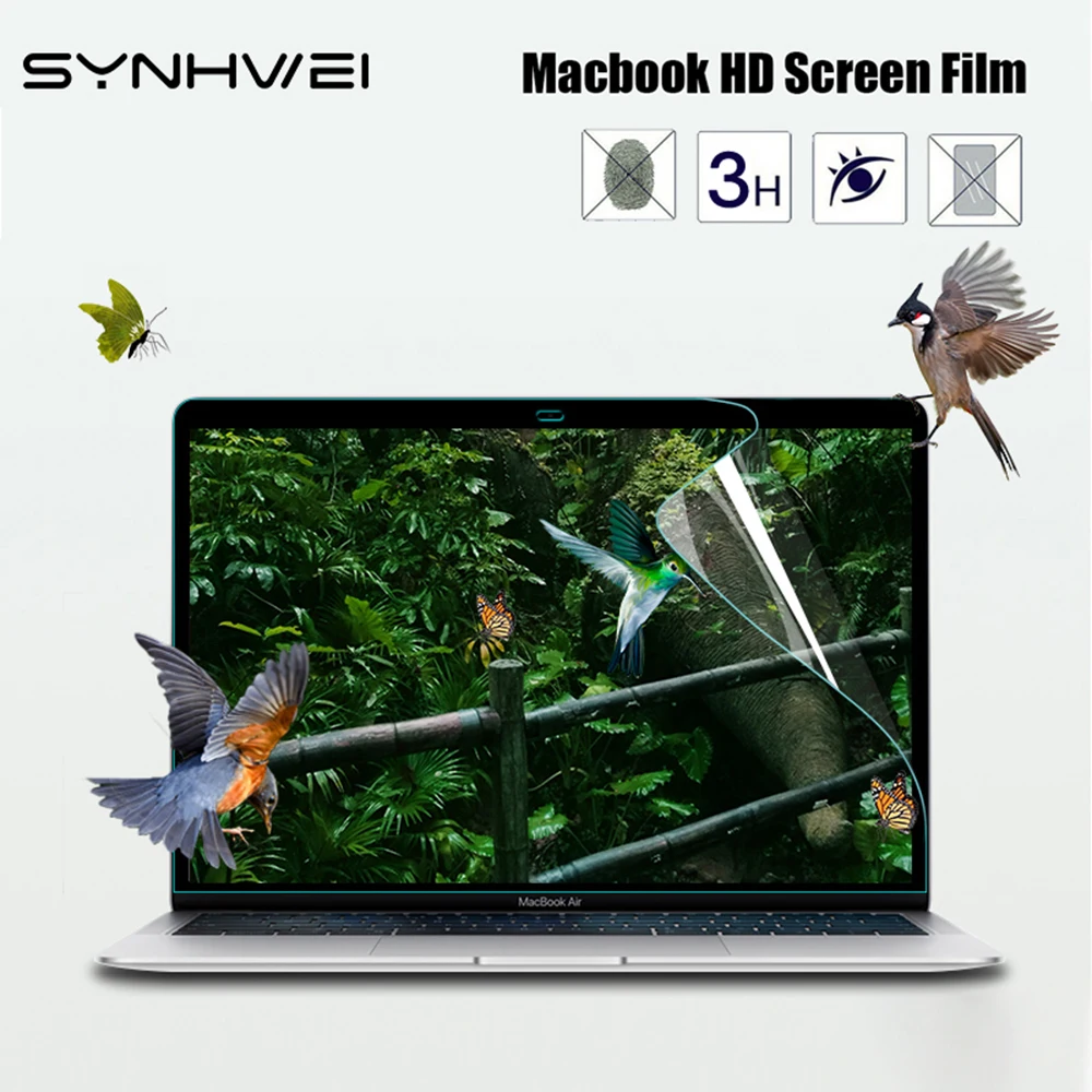 Screen Protector for MacBook All Models Air 13 M1 Pro 13 14 15 16 Touch Bar Max Cover HD Film Soft Guard Macbook Accessories