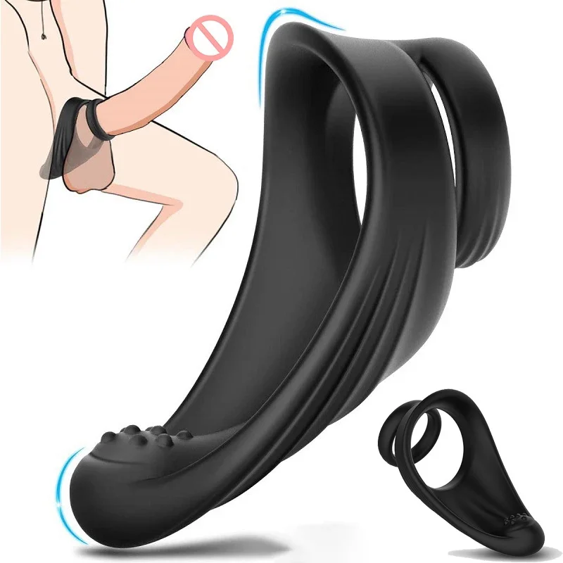 Newest Male Dick Enlarger Rings Penis Ring Reusable Silicone Semen Cock Ring Penis Enlargement Delayed Ejaculation Sex Toys