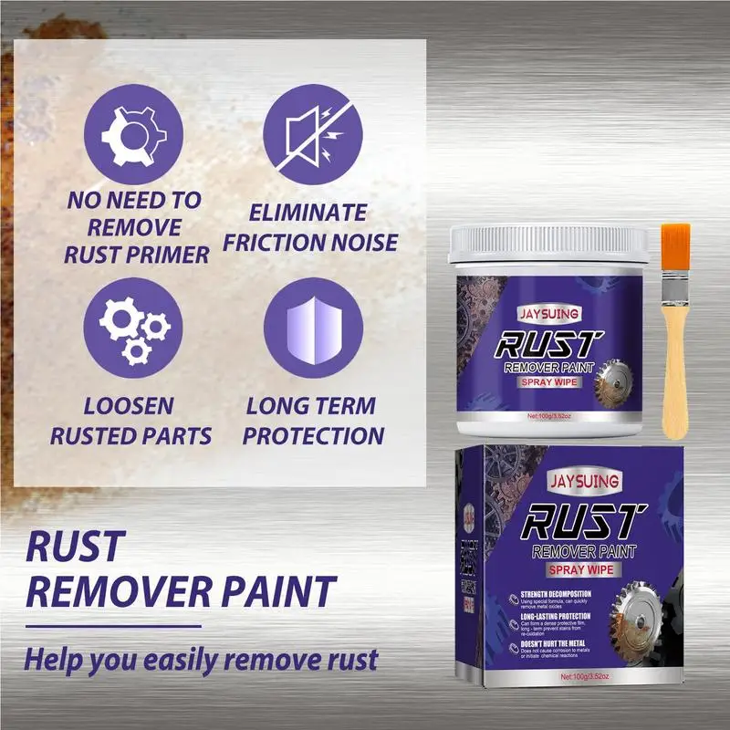 Metal Rust Remover Paint Universal Auto Metal Anti Rust Primer Cost-Effective Metal Rust Remover For Garbage Bins Car Chains And