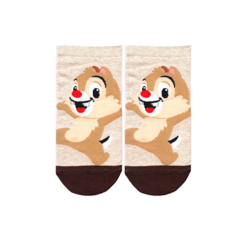 Disney Anime Marie Cat Chip \'n\' Dale Cotton Socks Cartoon Squirrel Men Women\'s Low Tube Socks Summer Short Socks Gift