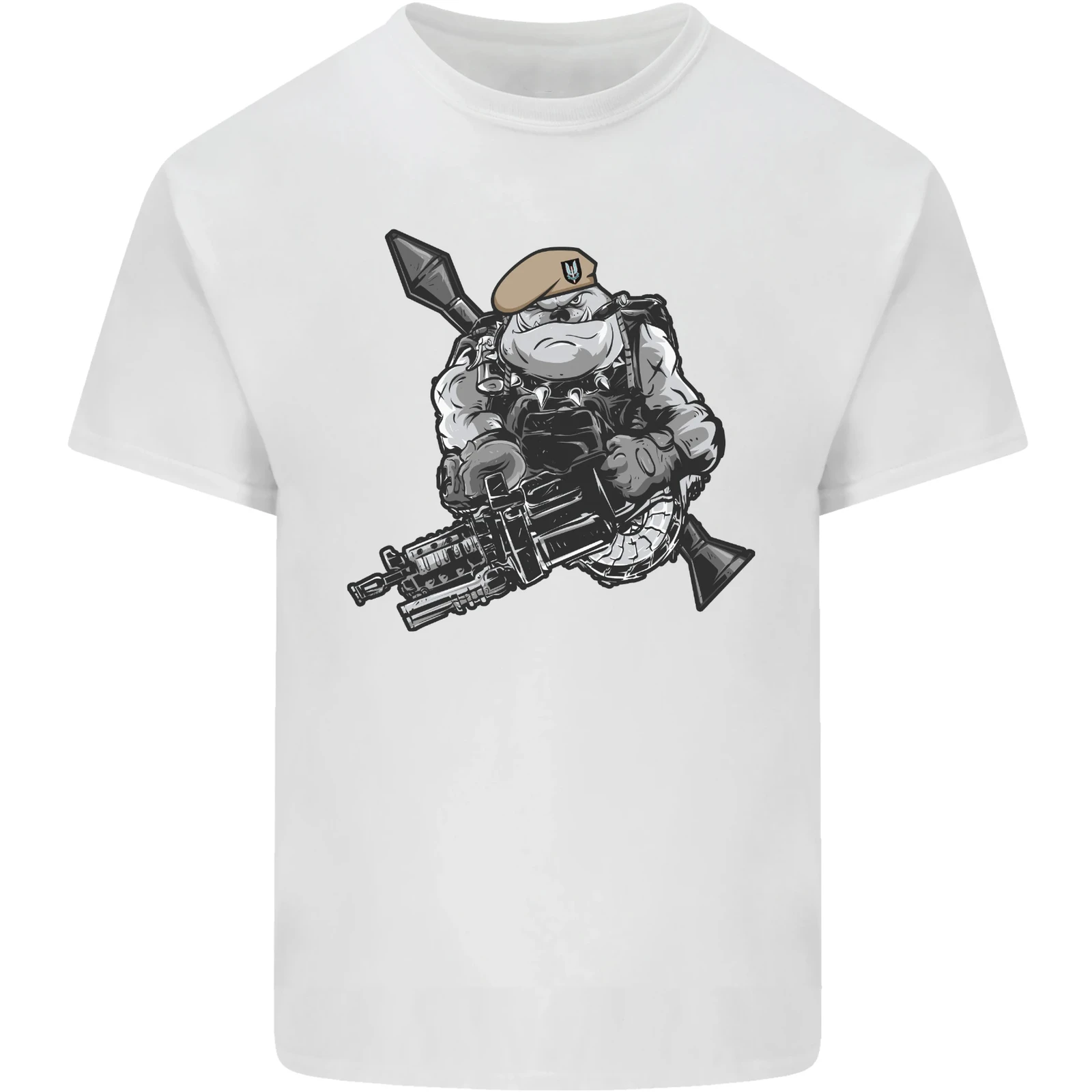 SAS Bulldog British Army Special Forces  T-Shirt Tee Top Men's 100% Cotton Casual T-shirts Loose Top Size S-3XL