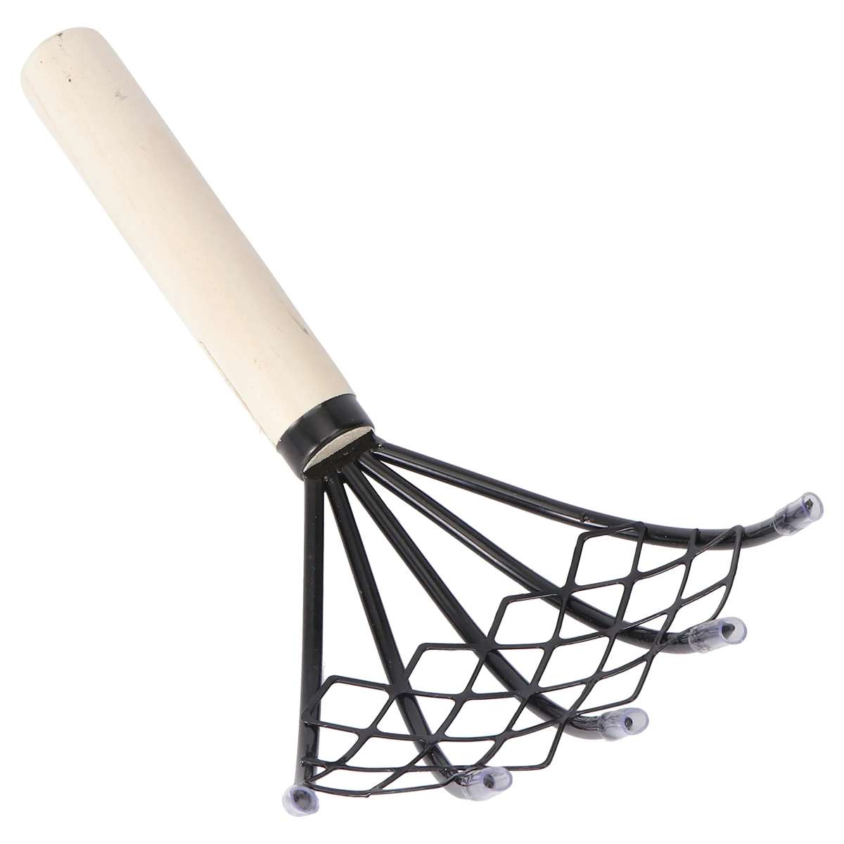 

Sea Net Rake Eco-Friendly Rust Resistant High-Carbon Steel Wooden Handle Seafood Digging Rake Sludge Scraper Clam Oyster Tool