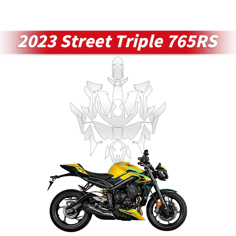 

For TRIUMPH 765RS 2023 Moto Full Paint Protection Film Of Bike Accessories Full Body Protective TPU material