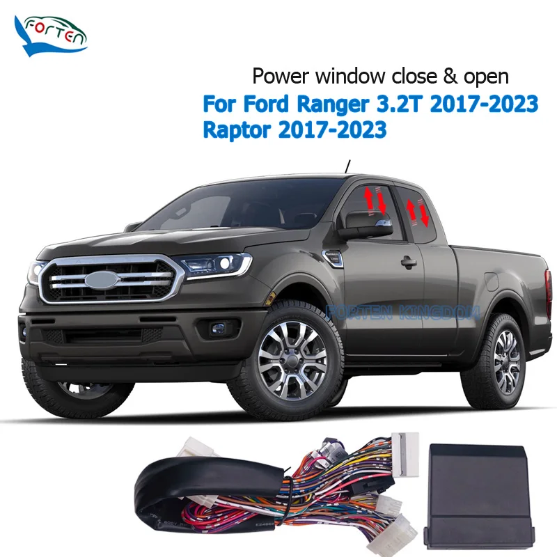 Forten Kingdom Car Auto Window Lift Close Closer Open Kit Module For Ford Ranger 3.2T / Raptor 2017-2023