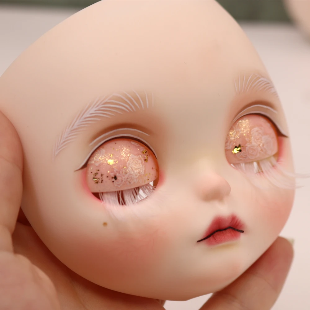 ICY DBS OOAK Blyth doll Hand-Painted Face Plate Including Back Plate Screws Lips carved 1/6 BJD Anime Girl