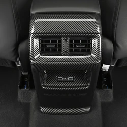 Car Accessories for Honda CR-V CRV 2023 2024 Carbon Fiber Style Interior Rear Air Vent Panel Cover Trim