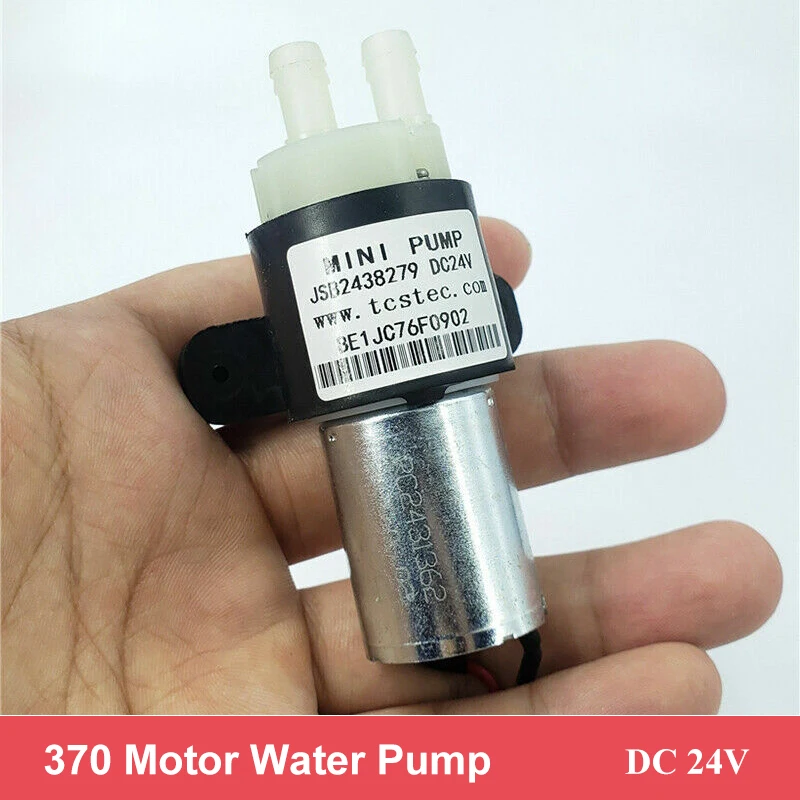 TCS JSB243827 DC 24V Micro 27mm 370 Motor Mini Water Pump Diaphragm Self Priming Pump Small Suction Pressure Pump