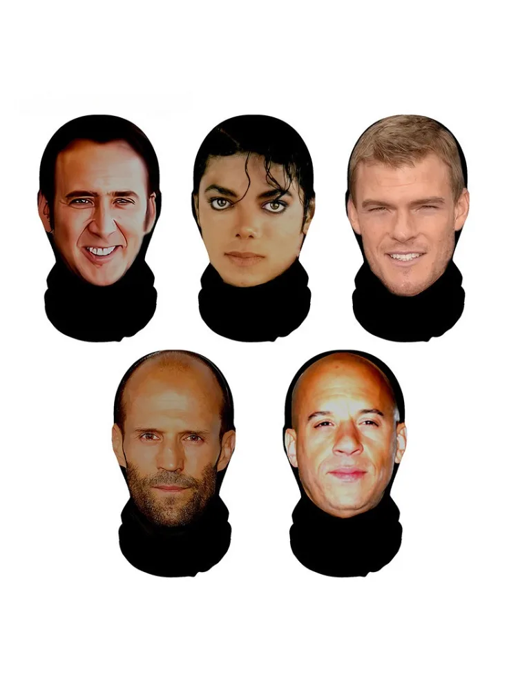 AliExpress NONE Celebrity Speed and Passion Series Full Face Masks, Funny Cycling Scarves, Dustproof Headsets, Headwear, Role Playing Props.