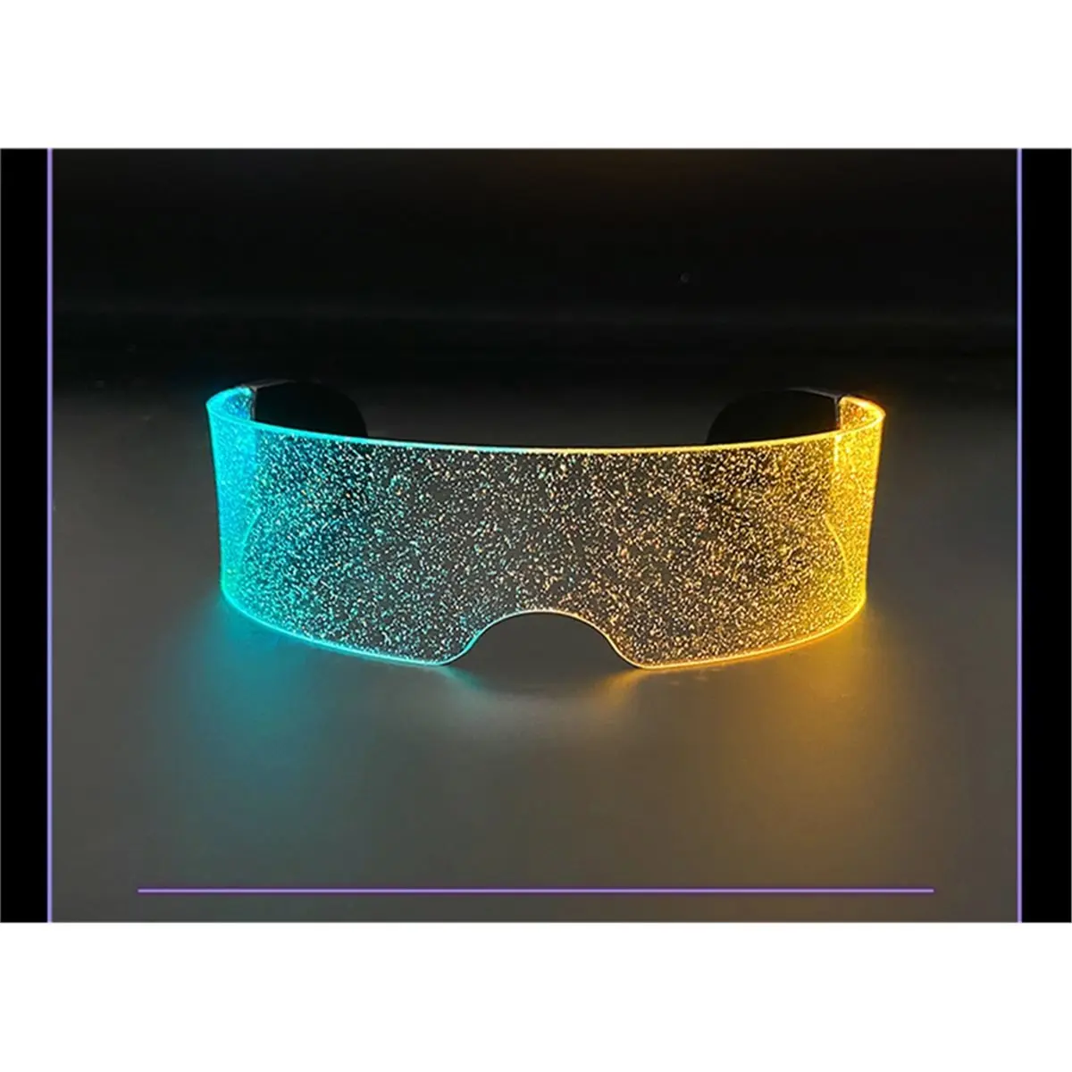 ABGN Cool Colorful LED Light Glasses Glowing Neon Light Flashing Party Glasses for Nightclub DJ Dance Party Decor