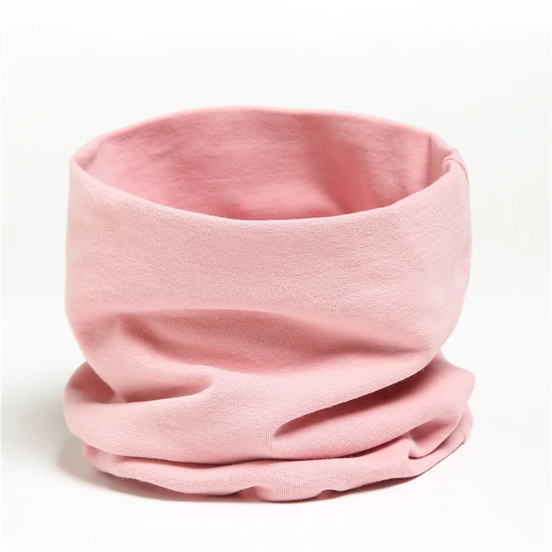 Capa de pescoço monocromática unissex para homens e mulheres, lenço macio, cachecol quente, algodão, moda coreana, menino, menina, crianças, novo,