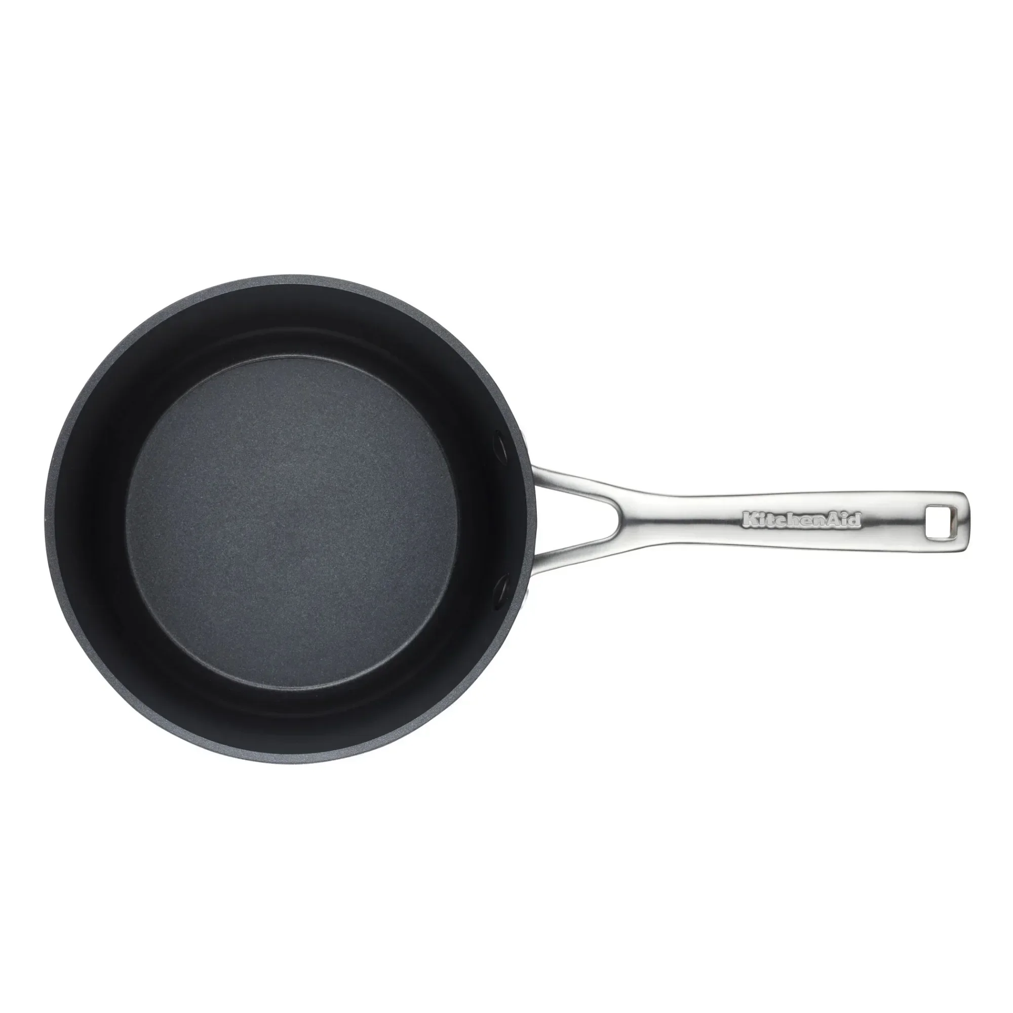 

Hard-Anodized 2 Quart Induction Nonstick Sauce Pan with Lid, Dishwasher Safe and Oven Safe to 500°F, Matte Black