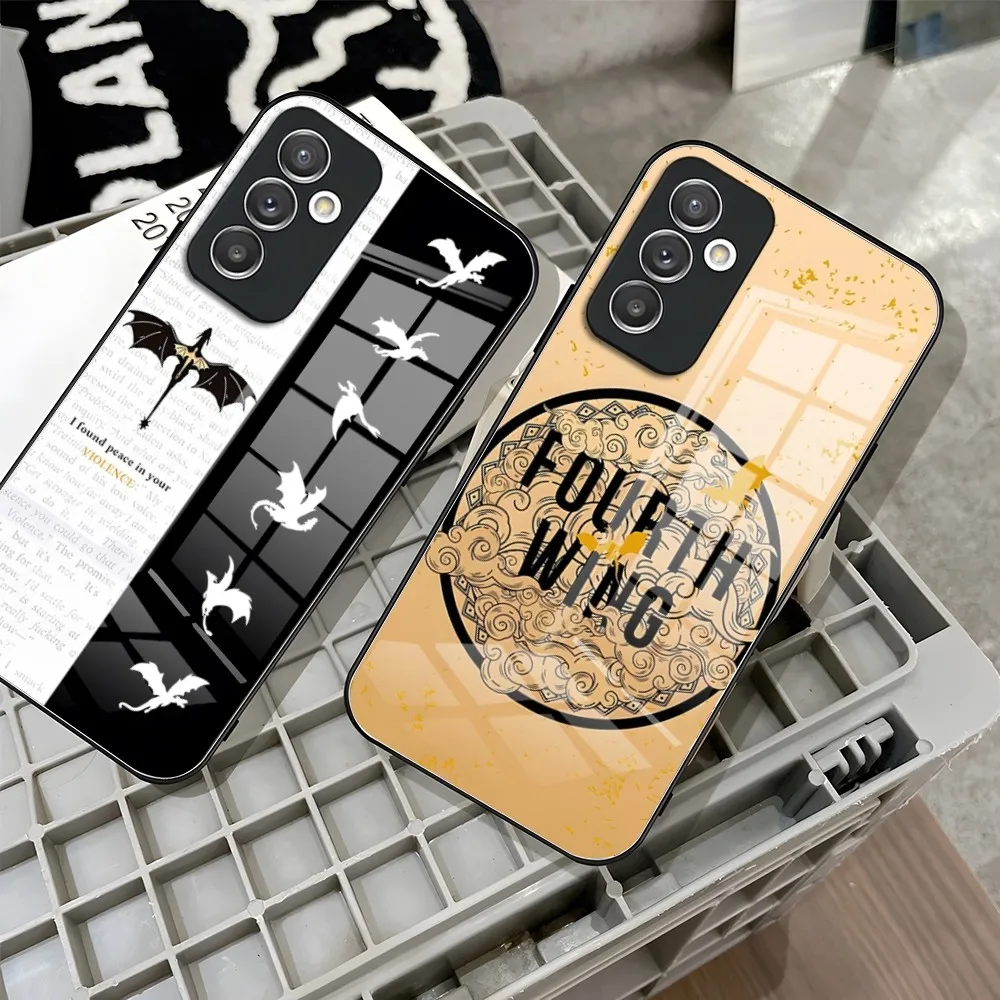 F-Fourth Wing Phone Case for Samsung S24 Ultra S23 Fe S22 S20 S21 Plus Galaxy A54 A34 A24 A53 M54 Note 20 Back Cover