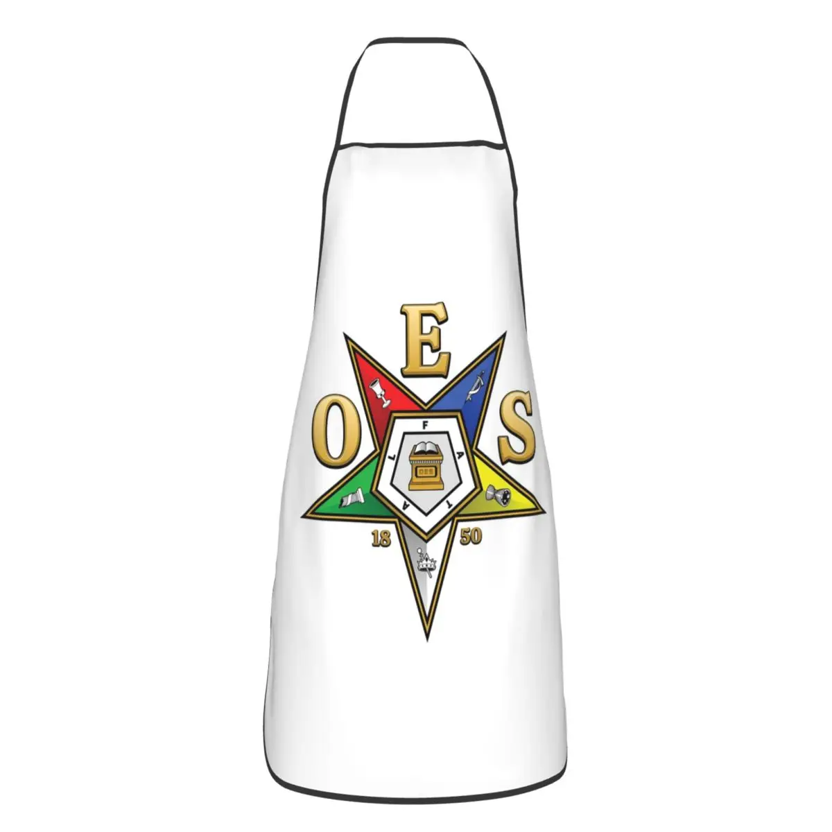 Oes Order Of The Eastern Star Aprons Chef Cooking Tablier Waterproof Bib Kitchen Cleaning Pinafore for Women Men Gardening