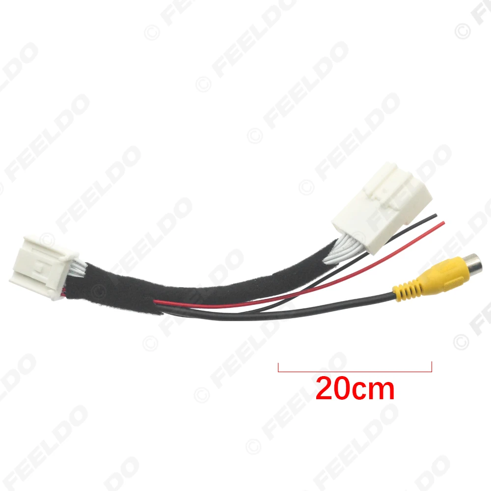 Feeldo Parkplatz Rückfahr kamera Videost ecker Konverter RCA-Kabel für Toyota 16pin Park Reverse Wire Adapter