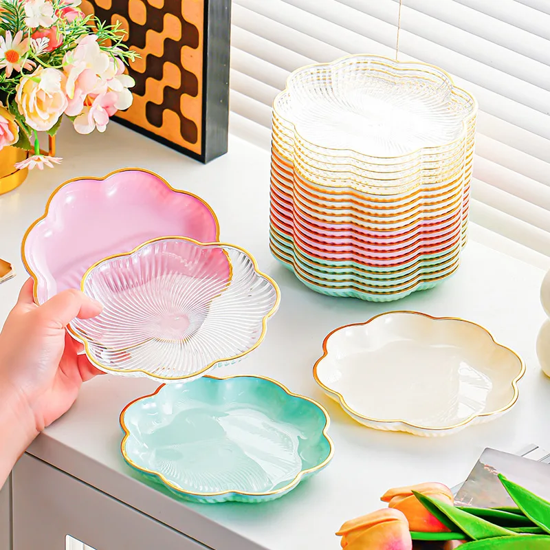 

Пластиковые маленькие блюда с фруктами, десертные тарелки, подносы для сухофруктов и закусок, тарелки с фруктами, тарелки для закусок, кондитерские тарелки