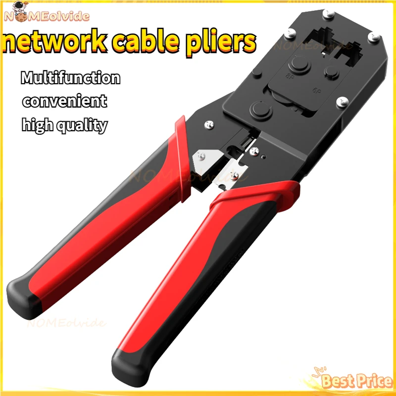 

RJ45 Crimping Tool Ethernet Network LAN Cable Crimper Cutter Stripper Plier 8P RJ45 6P RJ12 RJ11 for Modular Connector household