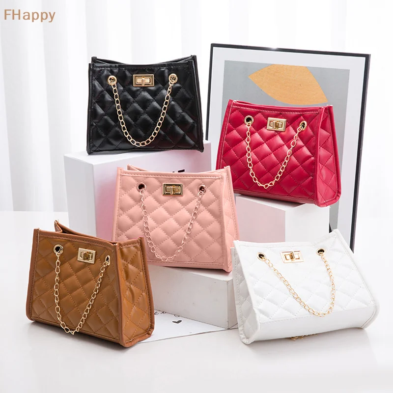 PU Leather Women's Bag For Shopping Work And Travel Shoulder Handbag Chain