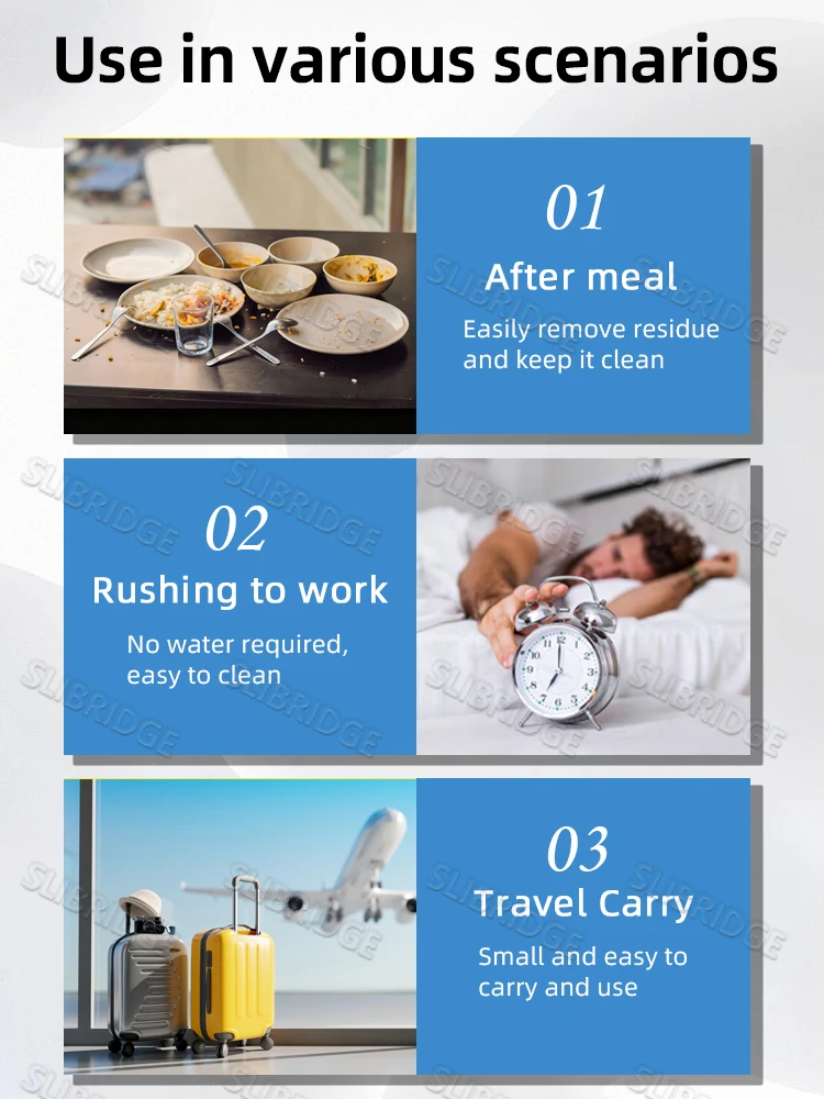 Espuma bucal, envío gratuito, limpieza de dientes, limpieza profunda y pulido, uso diario y viajes portátiles