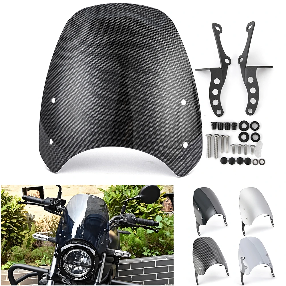 Eliminator500 Motorcycle Windscreen Windshield For Kawasaki Eliminator 500 2024 2025 Wind Deflector Shield