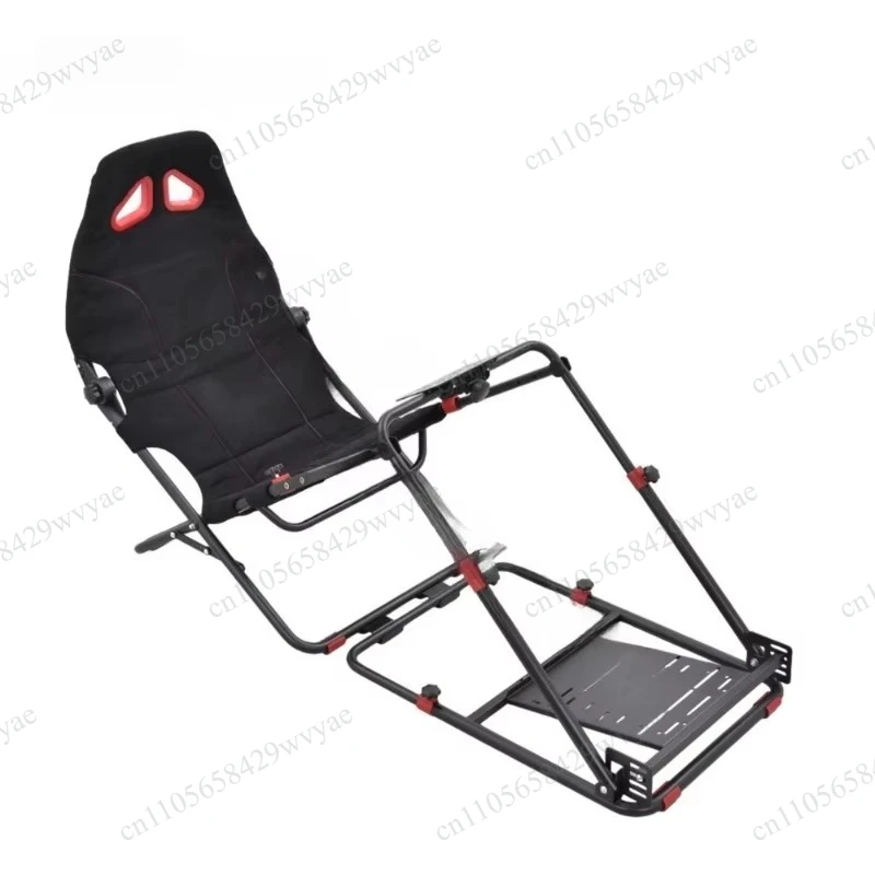 GY070 Foldable Racing Simulator Cockpit, Game Seat With Steering Wheel Bracket, Custom Driving Simulation Station
