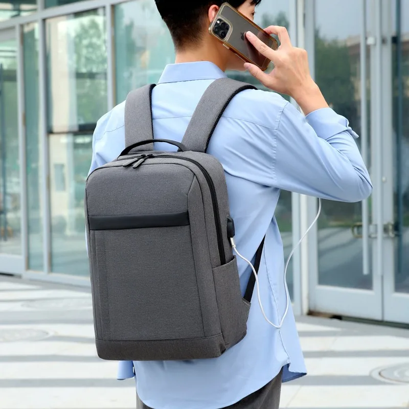 New double shoulder laptop tablet bag 15 inch outdoor mountaineering cycling fashion business USB charging women's computer bag