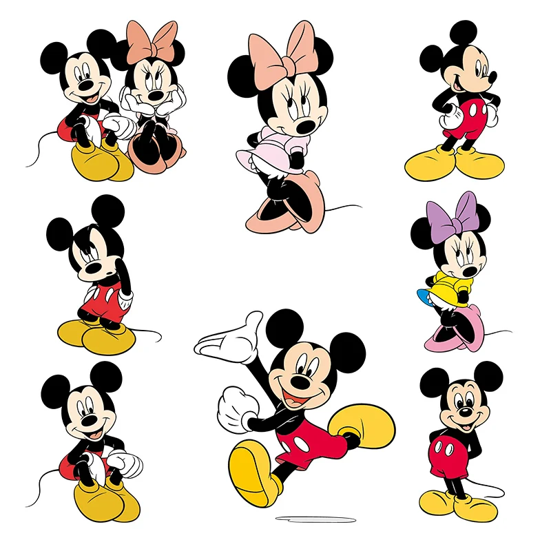 

Bow classic cartoon animal Minnie Mitch Heat Transfer for Clothing Printed Vinyl Sticker diy thermoadhesive patches