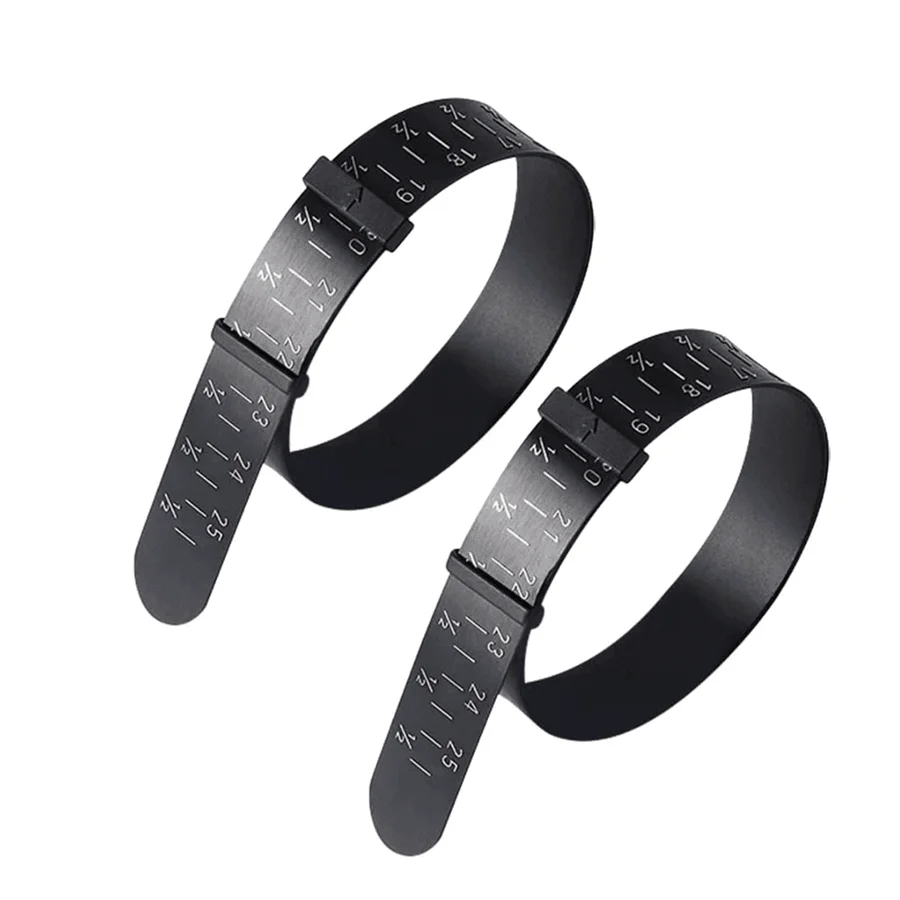 2pcs Digital Ring Sizer With Magnifier, Bracelet Wrist Measuring Tape, Precise And Clear Scale, Optional Sizes, Ring Size Measuring Ruler - US 1-17 Sizes, Portable And Durable For Anytime Measurement, Exquisite Gift For Her