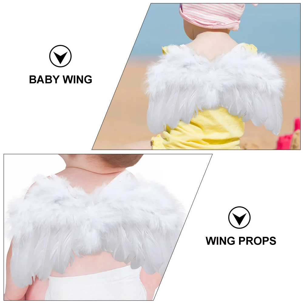

1 set Leaf Headband Wings Set Headdress Baby Shower Props Angel Newborn Wing Photograph Prop Decoration Material Smooth