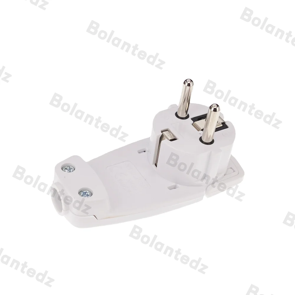 France Germany Plug Adapter 16A Male AC Outlets Rewireable Schuko Electeic Socket Euro Connector Ultra Thin Hidden Power Plug