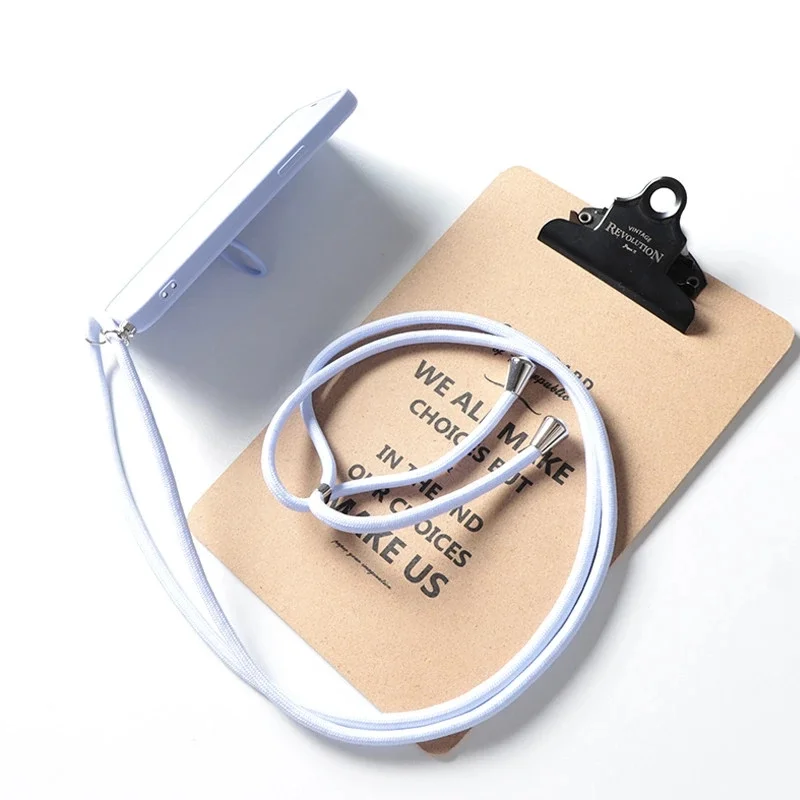 Necklace Lanyard Rope Ring Holder Strap Phone Case For iPhone 15 14 13 12 Mini 11 Pro MAX XS Max XR X SE2 7 8 6s Plus Soft Cover