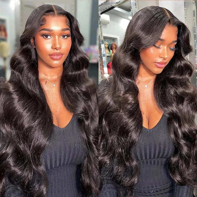 

13x4 Body Wave Lace Front Wigs Human Hair Pre Plucked 28 Inch 180% Density HD Wigs Human Hair Lace Frontal Wigs for Black Women