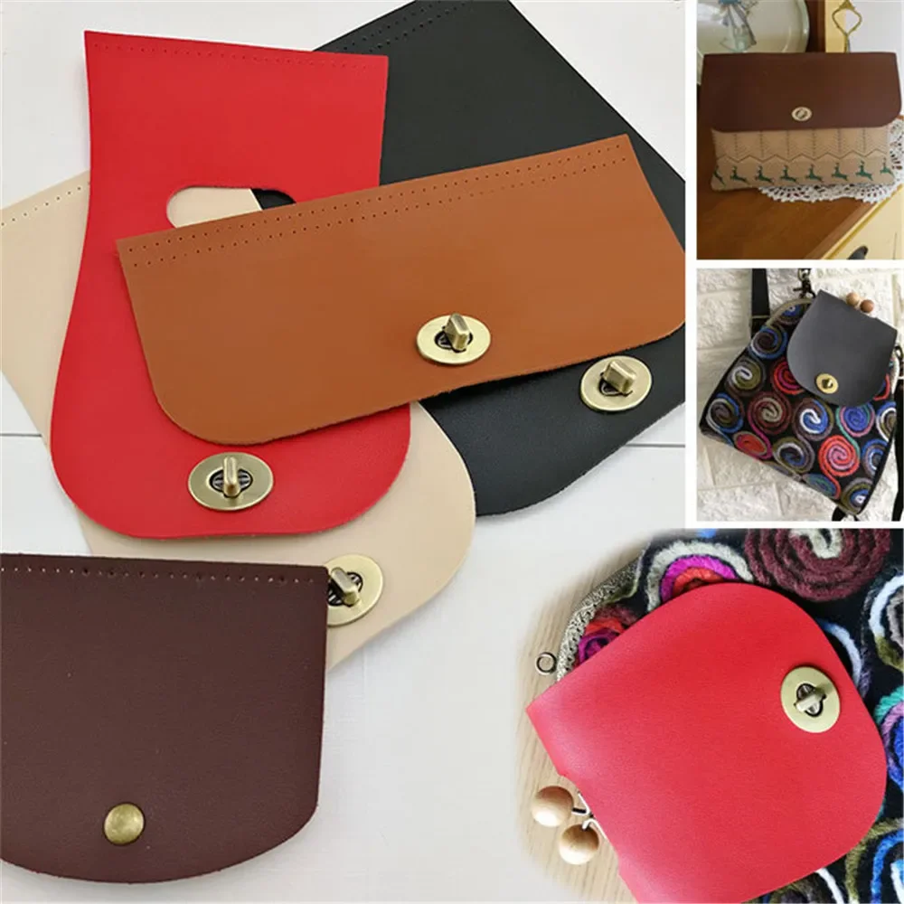 Cubierta de válvula de cuero PU para bolso de mujer, reemplazo de cubierta de solapa para bolso de mano, accesorios de piezas de bolso de niña