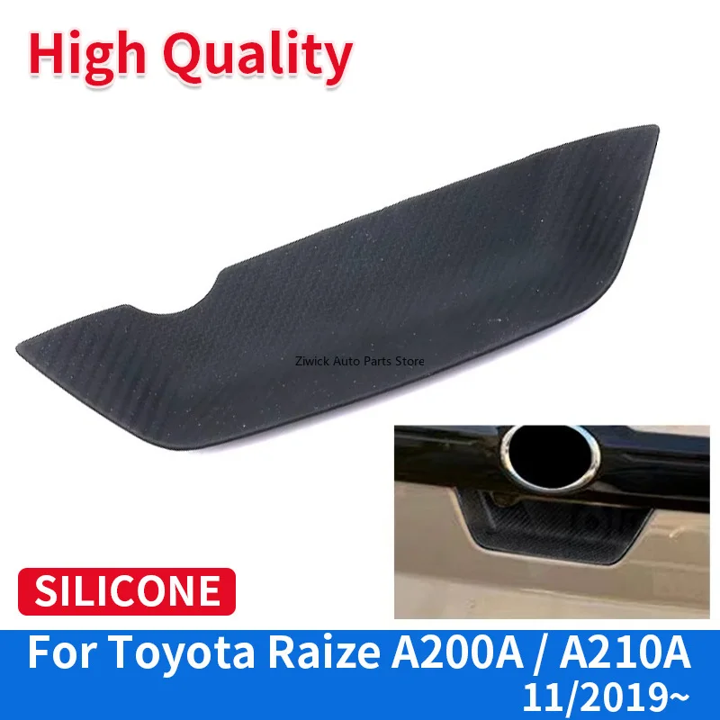 

Высококачественные силиконовые внешние аксессуары для стайлинга, черная текстура из углеродного волокна, чаша для ручки заднего ворот автомобиля для Raize A200A A210A