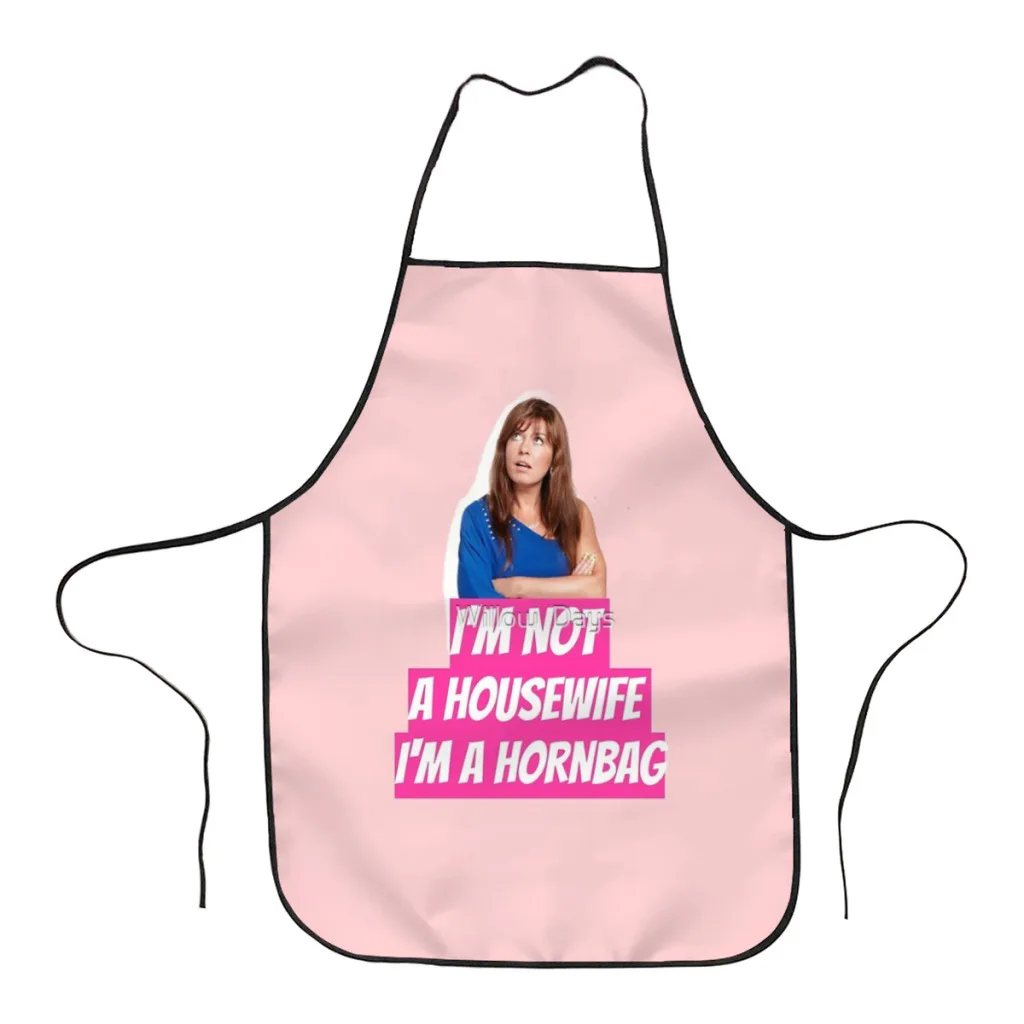 

Kath and Kim Im not a housewife Im a Hornbag Quote Kitchen Aprons for Women Household Cleaning Apron Chefs Cooking Baking Apron