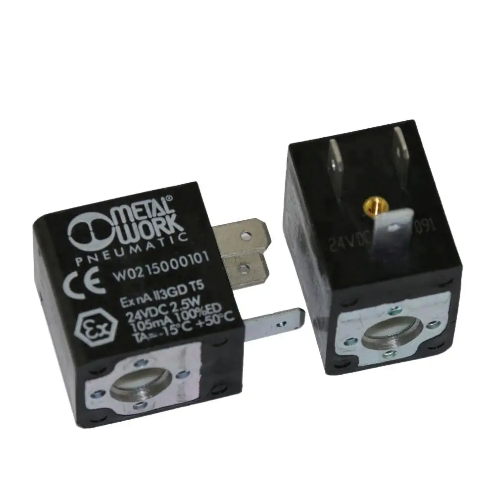 Excavator parts  solenoid valve W0215000101 Solenoid Valve Coil 24VDC(2W) for MetalWork