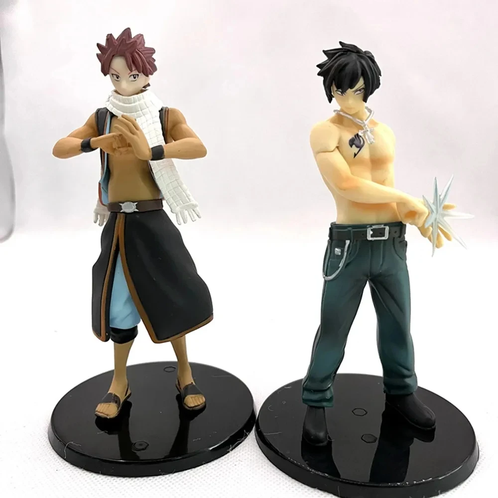 Anime Fairy Tail Lucy Heartfilia Cinza Fullbuster Erza Scarlet Etherious Natsu Dragneel Figuras de ação em PVC Estátua Modelo Brinquedos Boneca