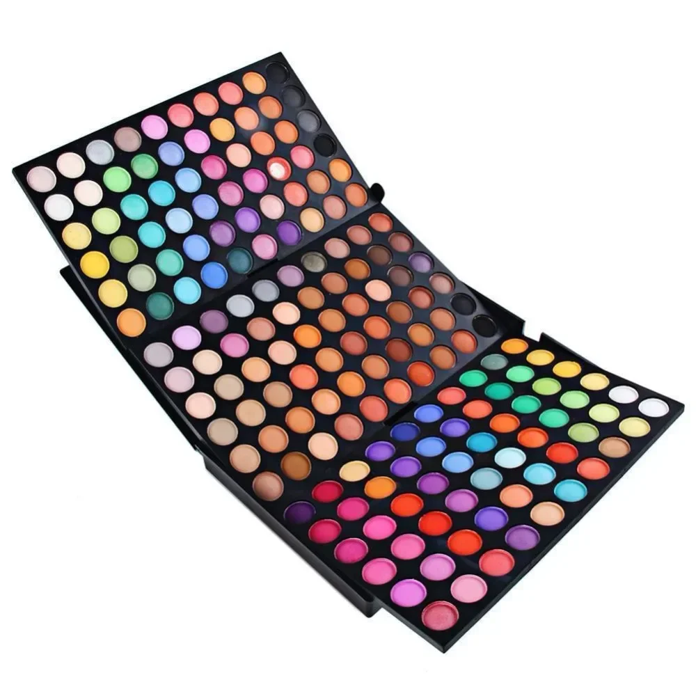 Pro 180 Color Makeup Long Wear Eyeshadow Palette Cosmetic Make Up Waterproof Nude Matte Glitter Shimmer Eye Shadow Plate Pallete