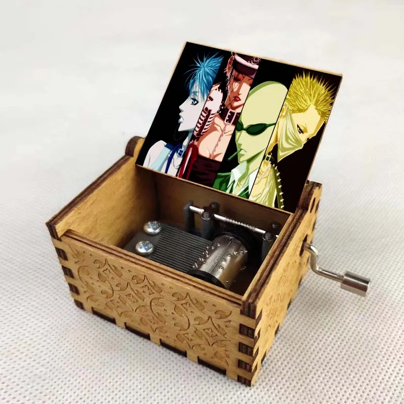 New design anime NANA Cartoon Vintage Mechanical Wooden Music Box Wood Crafts Kids toy new year gift Birthday Gifts