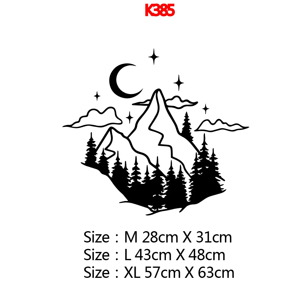 1PC Hot Sale Tree Mountain Art Sticker Waterproof Wall Stickers Study Room Vinyl Decals