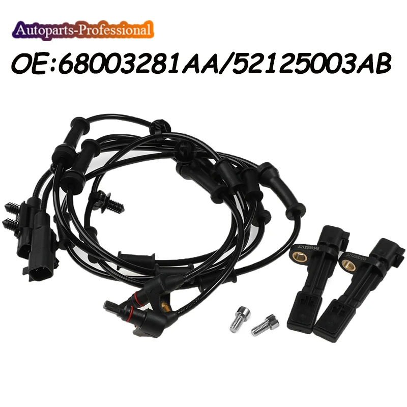 Sensor de velocidad de rueda delantera/trasera ABS 68003281AA 52125003AA 52125003AB para Dodge Nitro Jeep Liberty Wrangler Wrangler JK 3.6L 3.8L