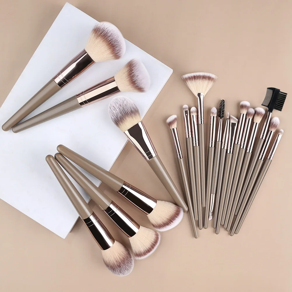 20Pcs Foundation Eyeshadow Blush Highlighter Soft Fluffy Concealer Kabuki Blending Brush Makeup Brushes Set  Female Beauty Tool